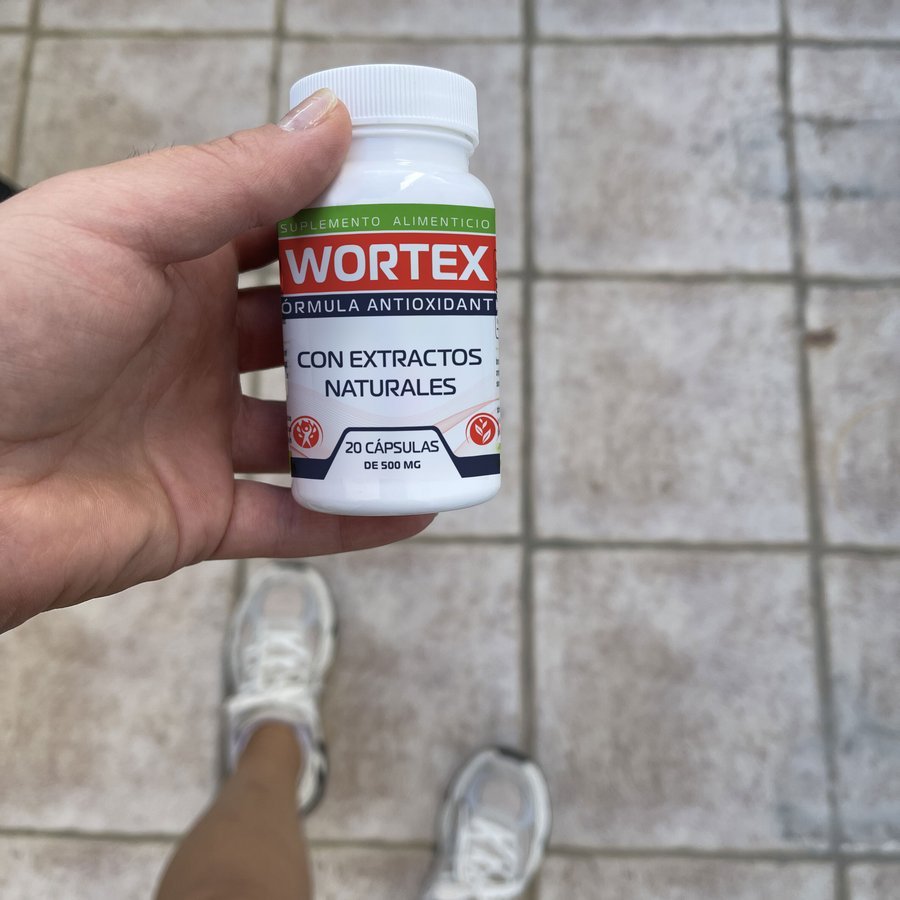 Wortex — bote de 20 cápsulas de 500 mg